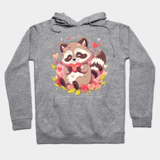 raccoon love Hoodie